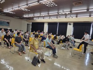 巻地区長寿大学で体操教室