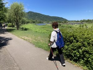 上堰潟公園でノルディックウォークしてきました！